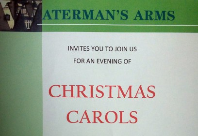 Christmas Carols at the Watermans Arms